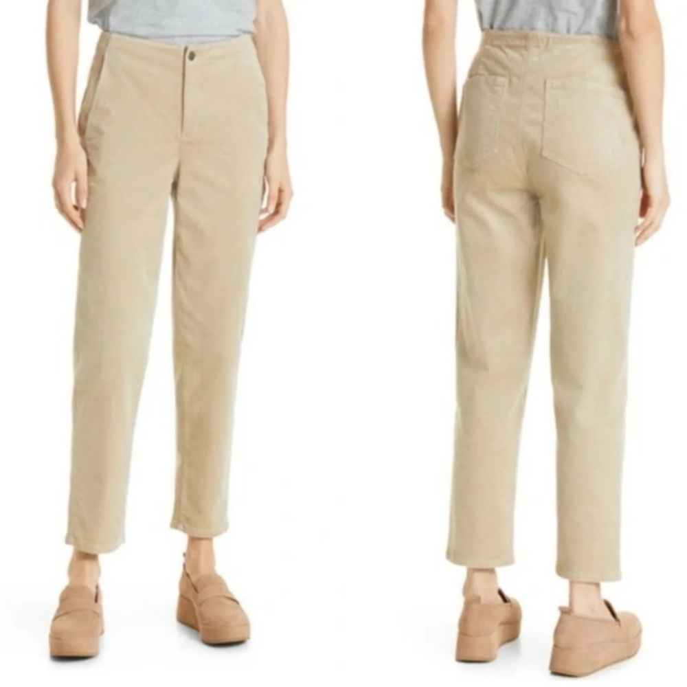 Eileen Fisher size 3X maple oat crop corduroy pants